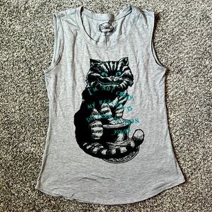 Disney Tank Top with Design Color Light Gray Size S
